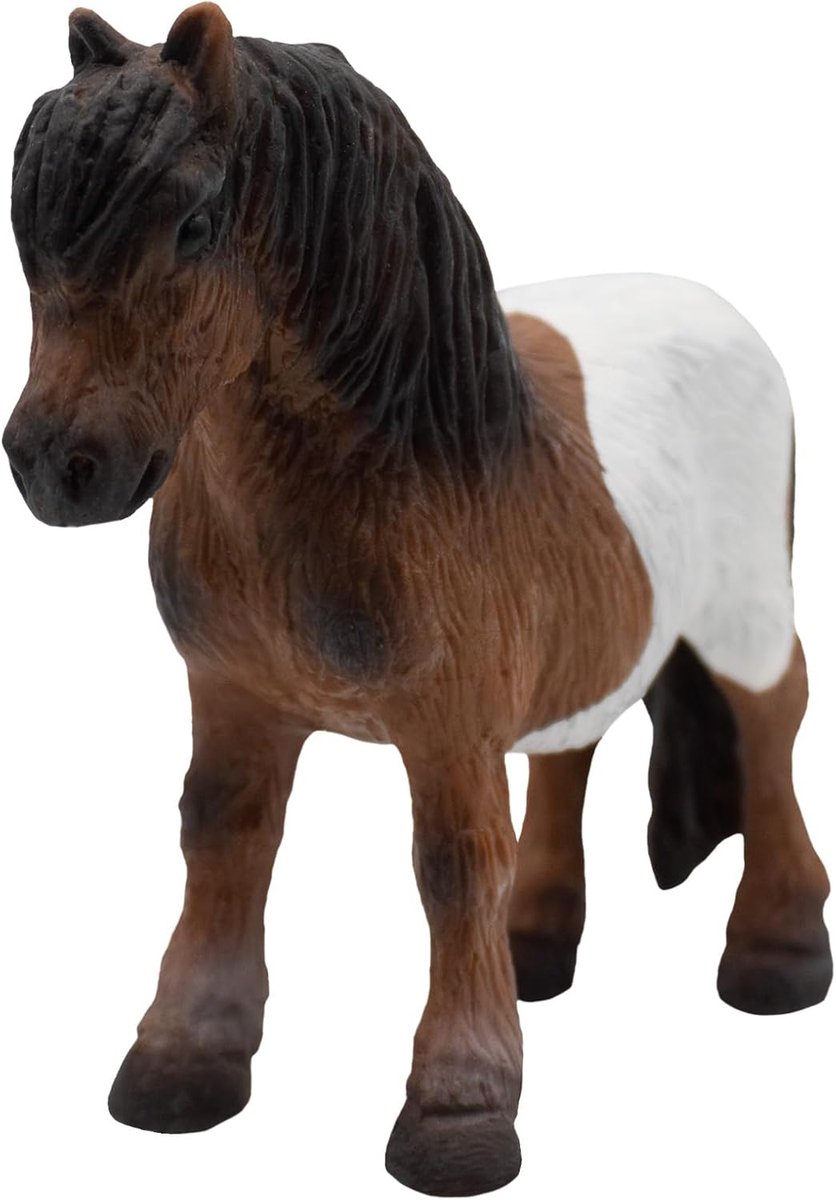 Bullyland 62566 – figurine de jeu et figurine de poney Shetland à collectionner – env. 9 cm – Design réaliste et détaillé – Idéal comme figurine de gâteau et petit cadeau pour les enfants à partir de 3 ans.