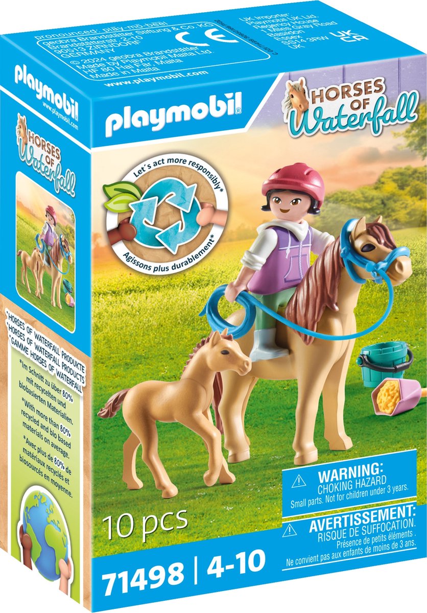 Playmobil 71498 chevaux ou cascade avec poney