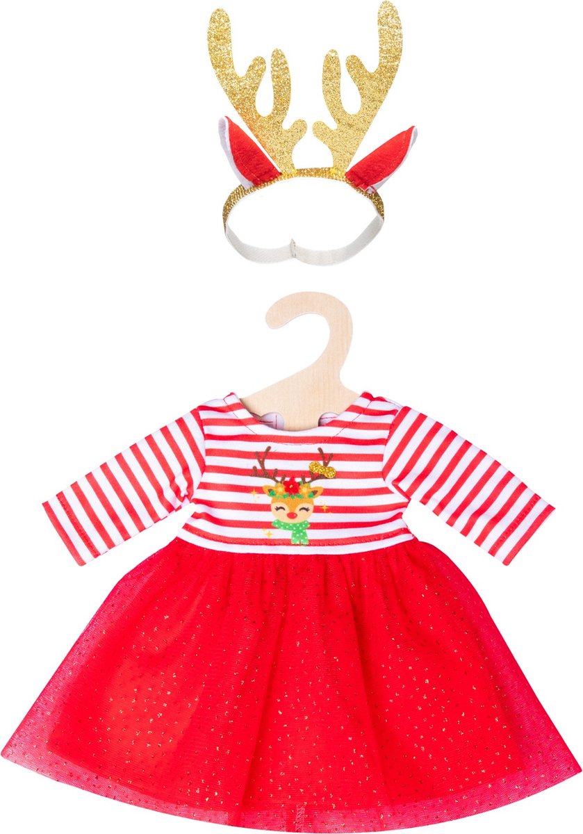 Robe de Noël HELESS avec une bande de cheveux rendue, taille 28-35 cm