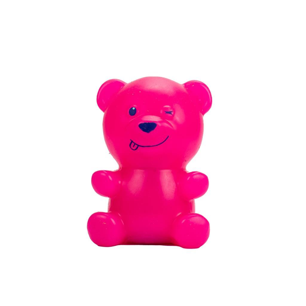 Jiggly pets gummymals ours en gomme 12 cm + rose clair et sonore