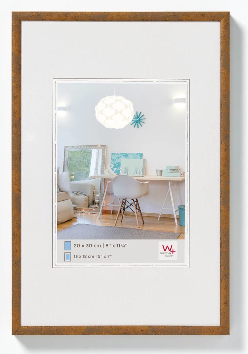 Walther new lifestyle - cadre en plastique - format photo 18x24 cm - taupe