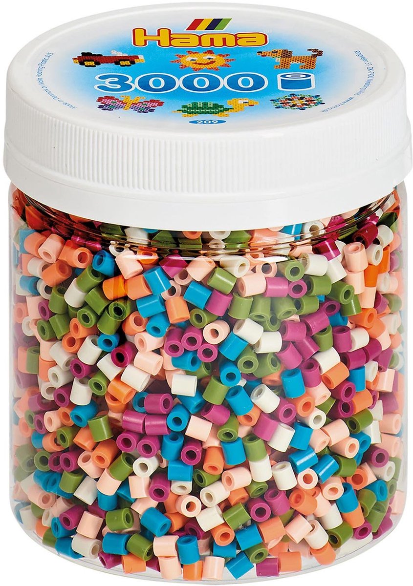 Perles de fer HAMA en Jar - Color Mix (58), 3000st.