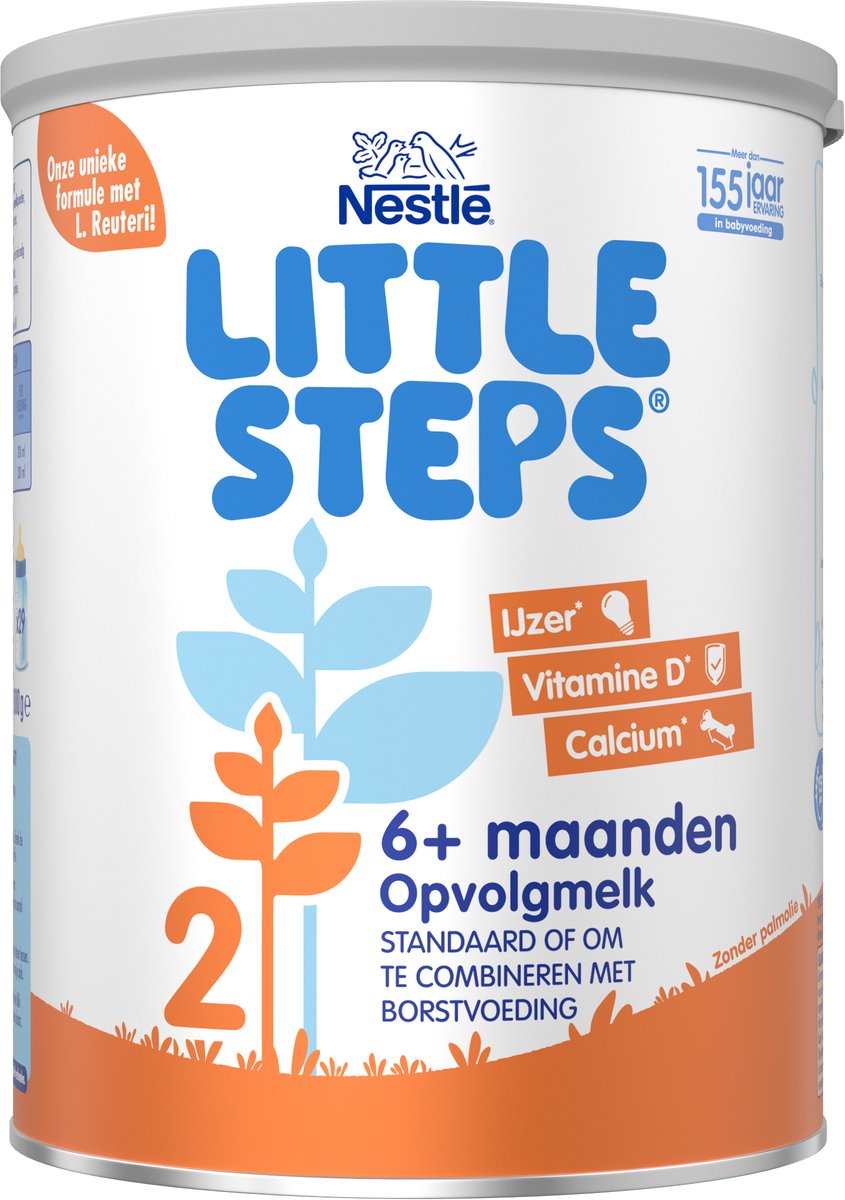 Little steps® Nestlé Little Steps 2 - biberon 6+ mois - 2x 800 grammes - lait pour bébé - nourriture pour bébé