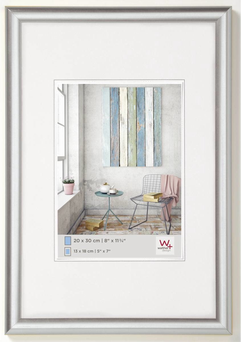 Walther Trendstyle - cadre en plastique - format photo 40x50 cm - argent