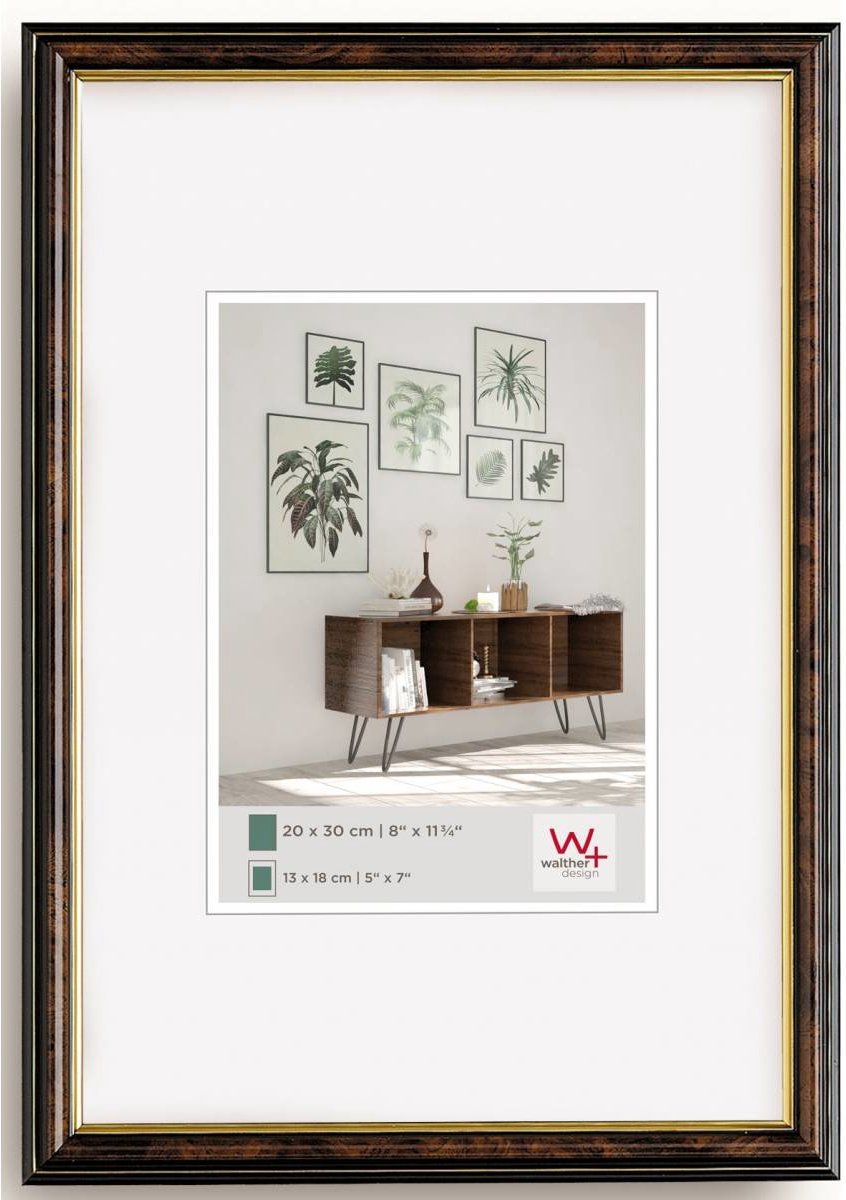 Odeur Walther - cadre photo - format photo 15x20 cm - noix