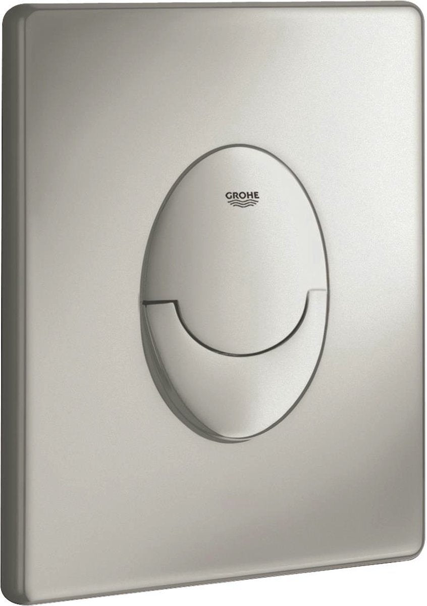 WC Grohe skate air control panel - vertical - double chasse - plastique - chrome mat