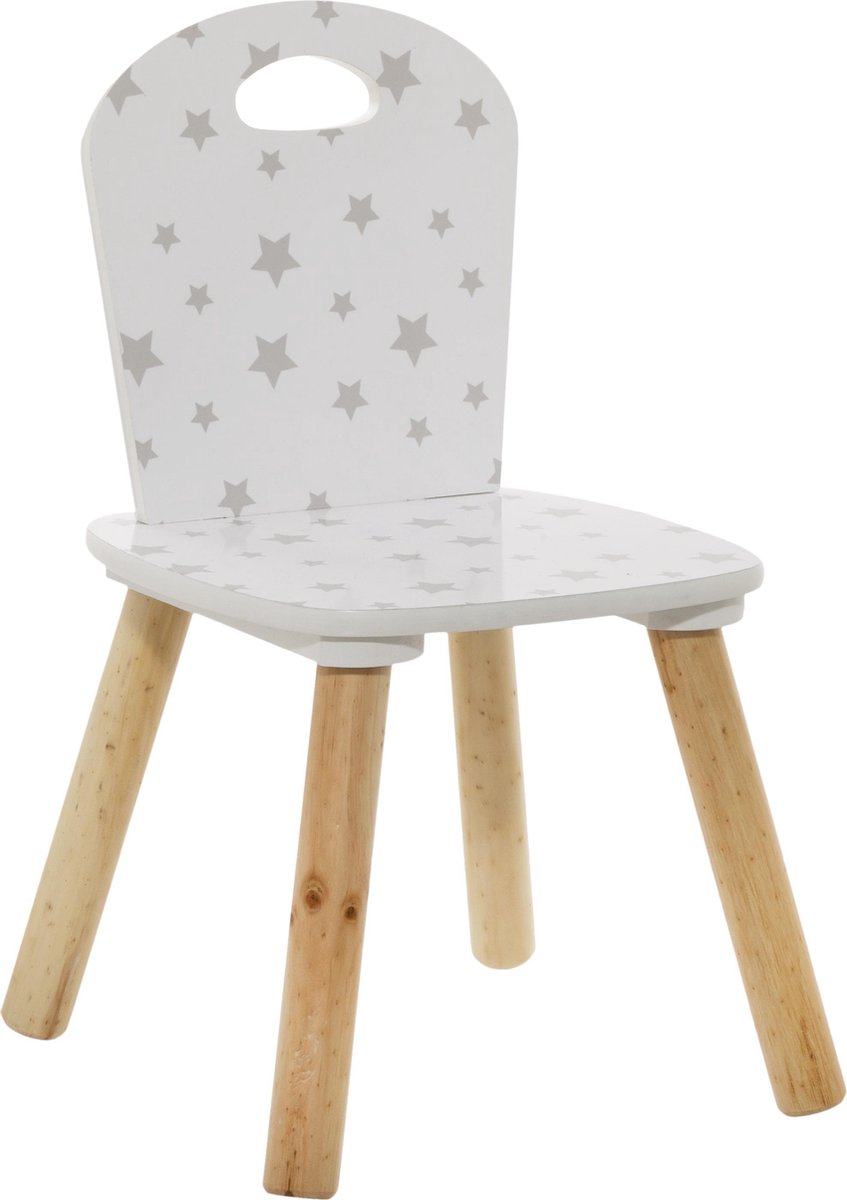 Atmosphera for kids chaise haute blanche avec motif