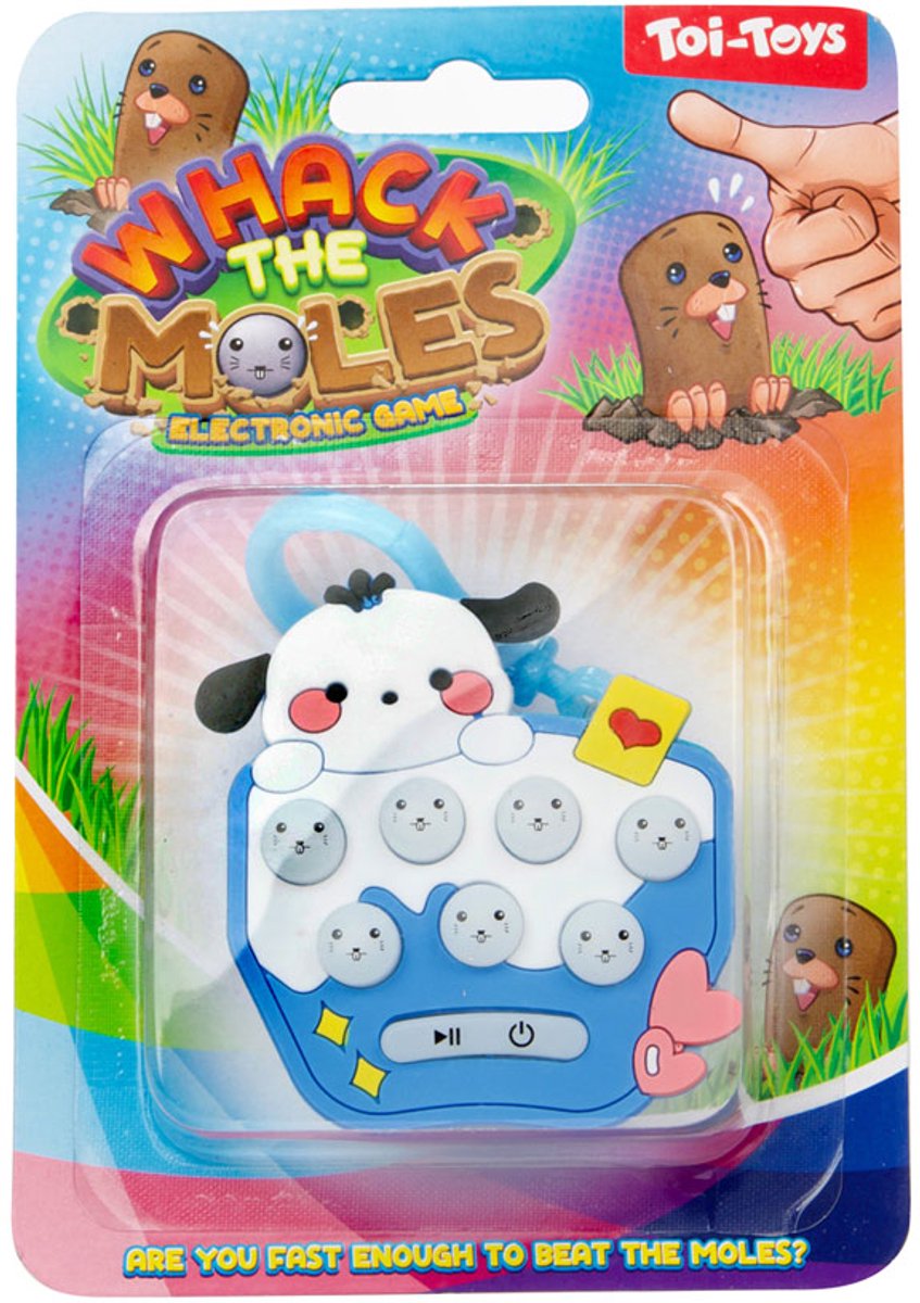 Jeu de mémoire Toi-toys attrapant des taupes sur un porte-clés