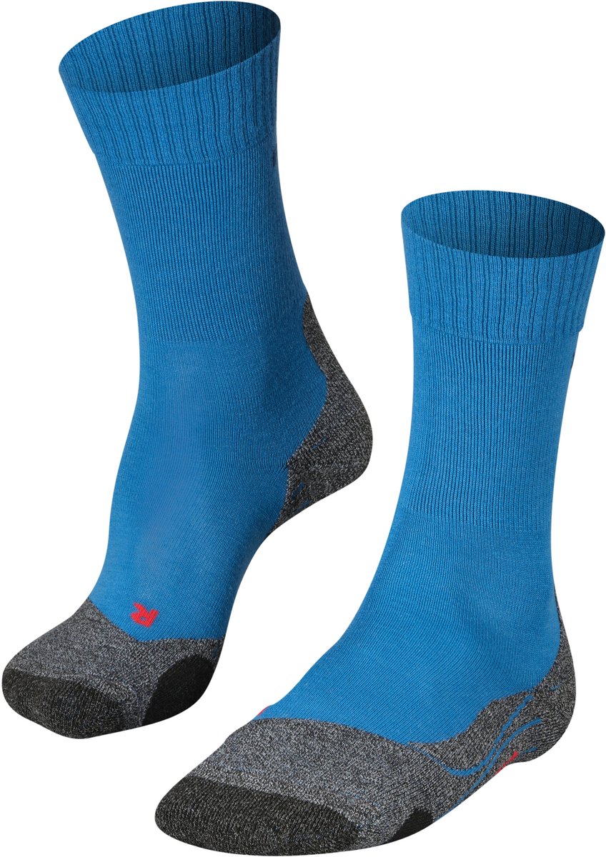 Falke tk2 chaussettes de marche en laine épaisse anti-ampoules en matériau fonctionnel hommes bleu - taille 39-41