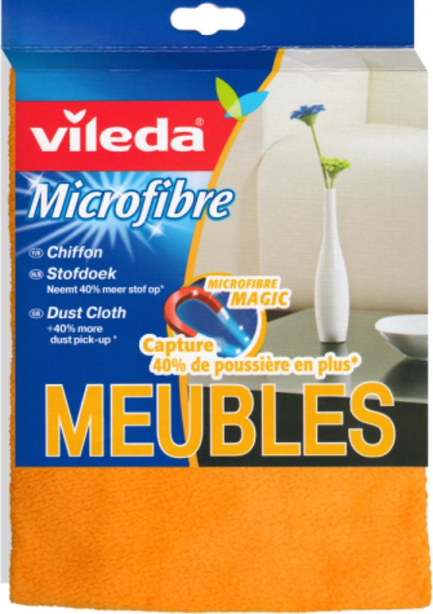 Vileda série Staub - plumeau électrostatique - 30x40 cm - microfibre polyester