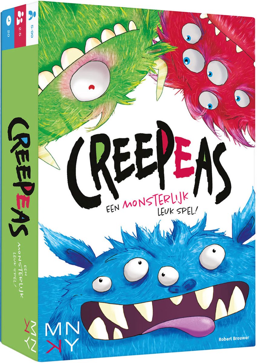 Rebo éditeurs mnky - jeu de cartes creepeas