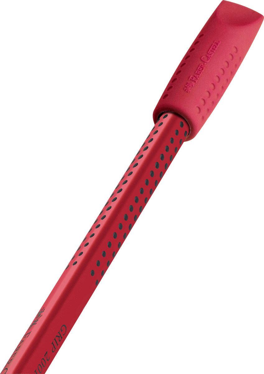 Faber-castell gumdop - grip 2001 - 24 stuks - rood blauw - fc-187001