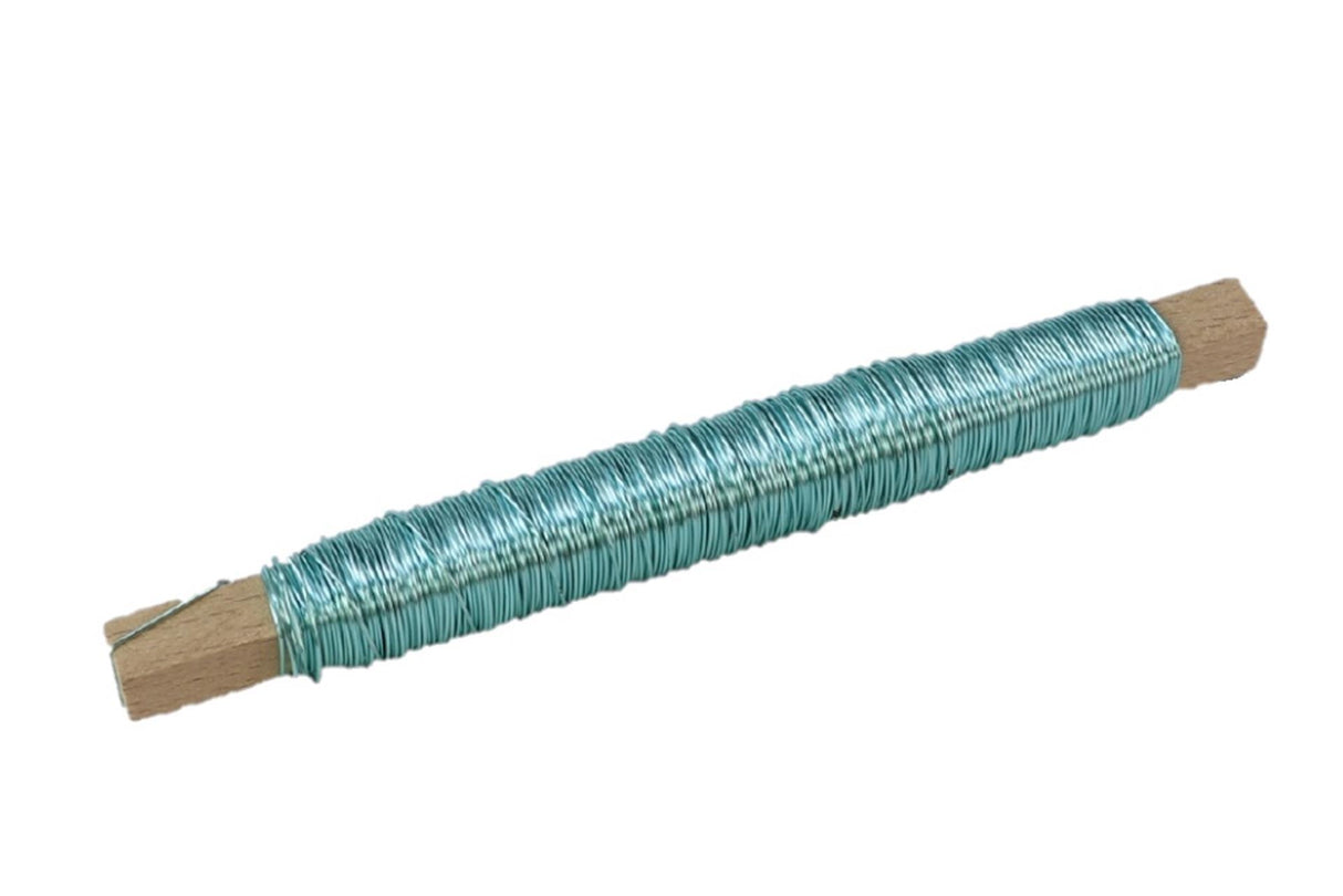 Hbx fil de bobinage naturel vivant cuivre 0,50mm 50gr bleu glace