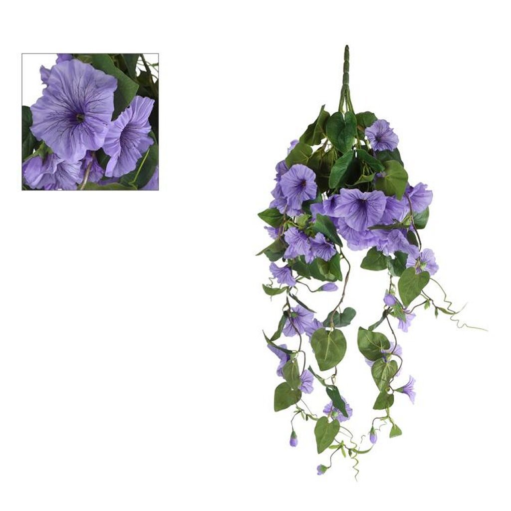 No brand branche artificielle suspendue pétunia violet pe 79cm