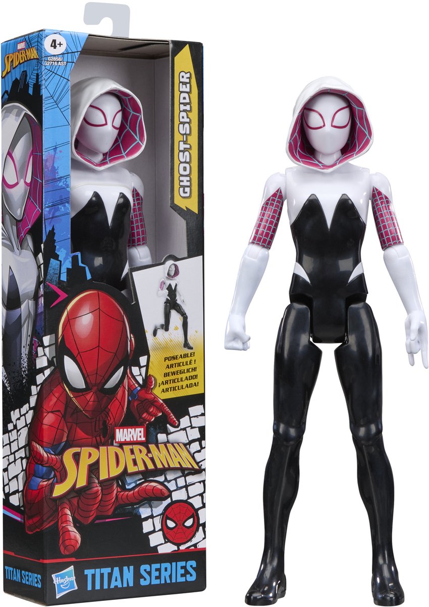 Marvel spider-man série titan araignée fantôme - figurine 30cm