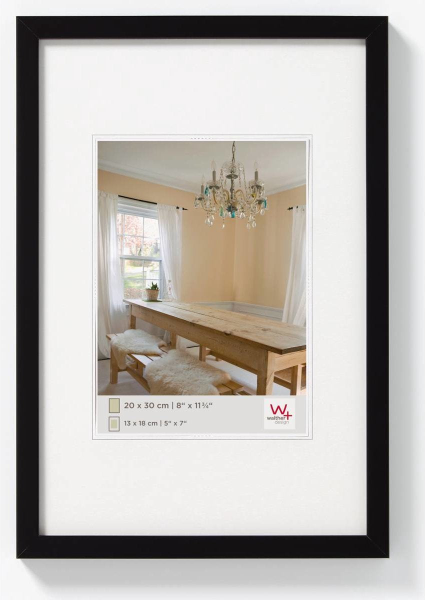 Poivrons Walther - cadre en bois - format photo 40x60 cm - noir