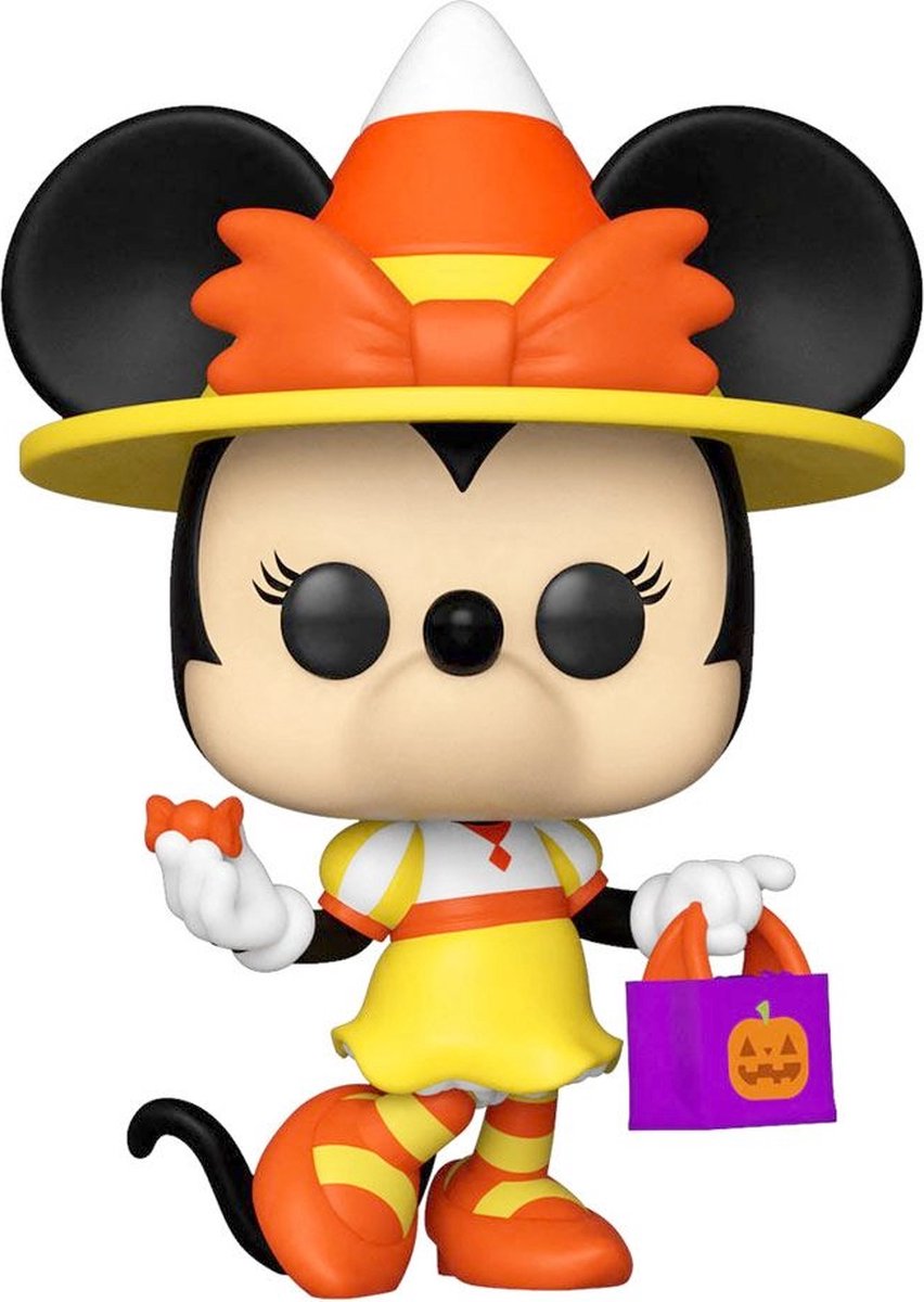Figurine à collectionner Disney Funko Mickey Mouse Halloween Pop ! minnie des bonbons ou un sort 9 cm multicolore