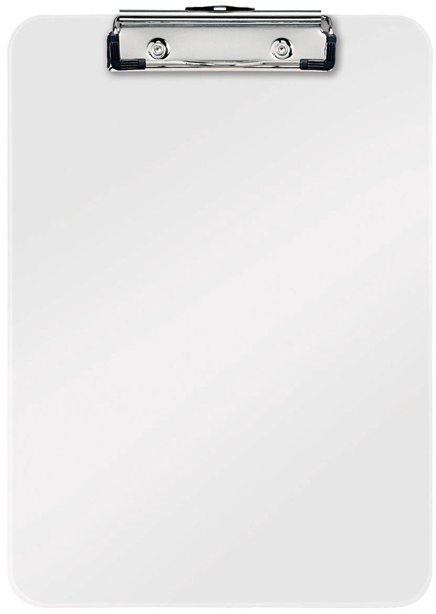 Porte-bloc A4 en plastique Leitz wow avec crochet de suspension - capacité jusqu'à 75 feuilles - blanc