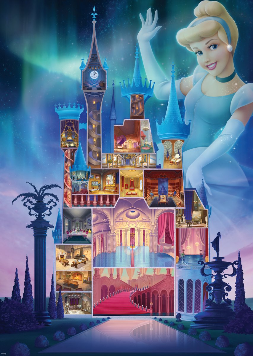 Ravensburger Puzzle Puzzle Disney Castles Cendrillon, 1000st.