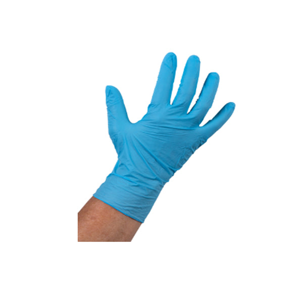 Gant confort nitrile bleu non poudré l (100 pièces)