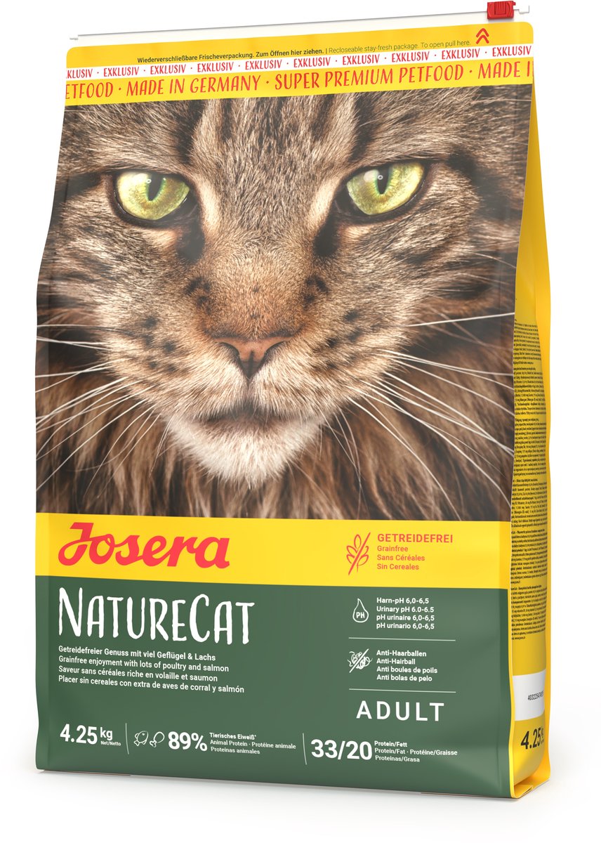 Josera naturecat - nourriture pour chat - sans céréales - haute teneur en protéines - poulet et saumon - 10kg