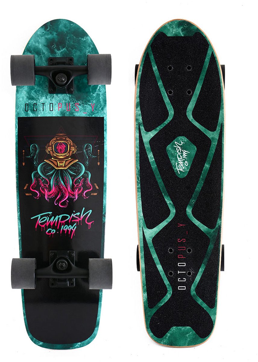 Tempish octopuss cruiser board - 28,5 pouces (72 cm) - skateboard cruiser compact