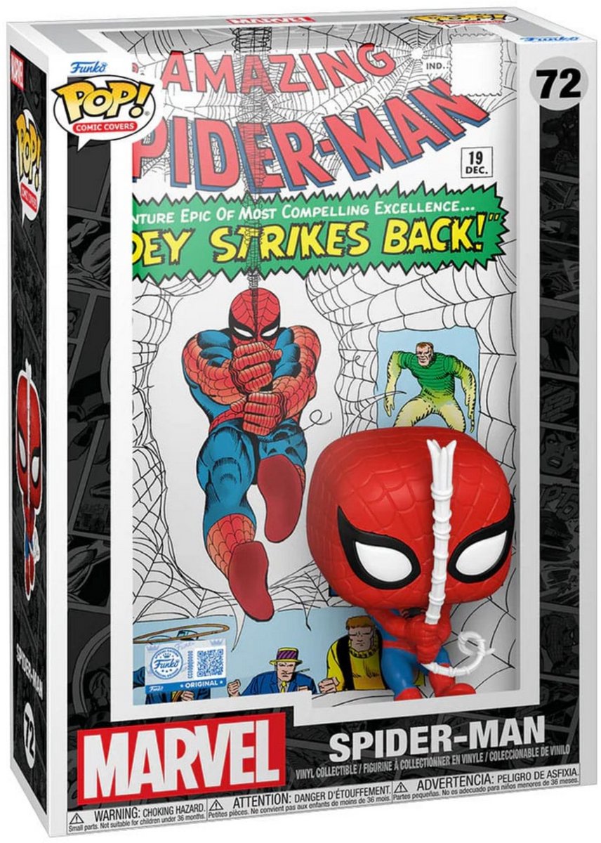 Funko Spider-Man Amazing Spider-Man (couverture de bande dessinée) figurine en vinyle 72 pop unisexe ! - neutre - standard