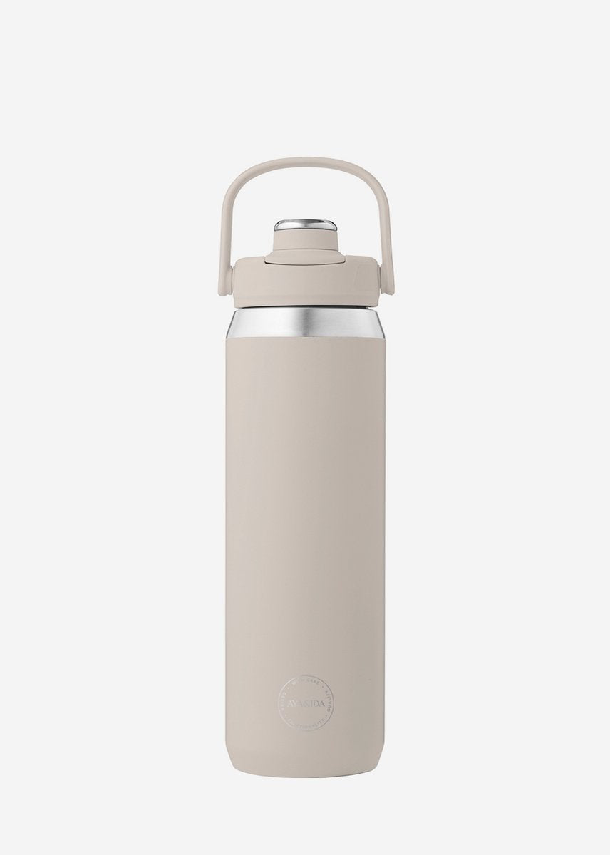 Aya ida aya ida - bouteille de sport - gourde - bouteille thermos - bouteille d'eau - acier inoxydable - 700 ml - beige crème