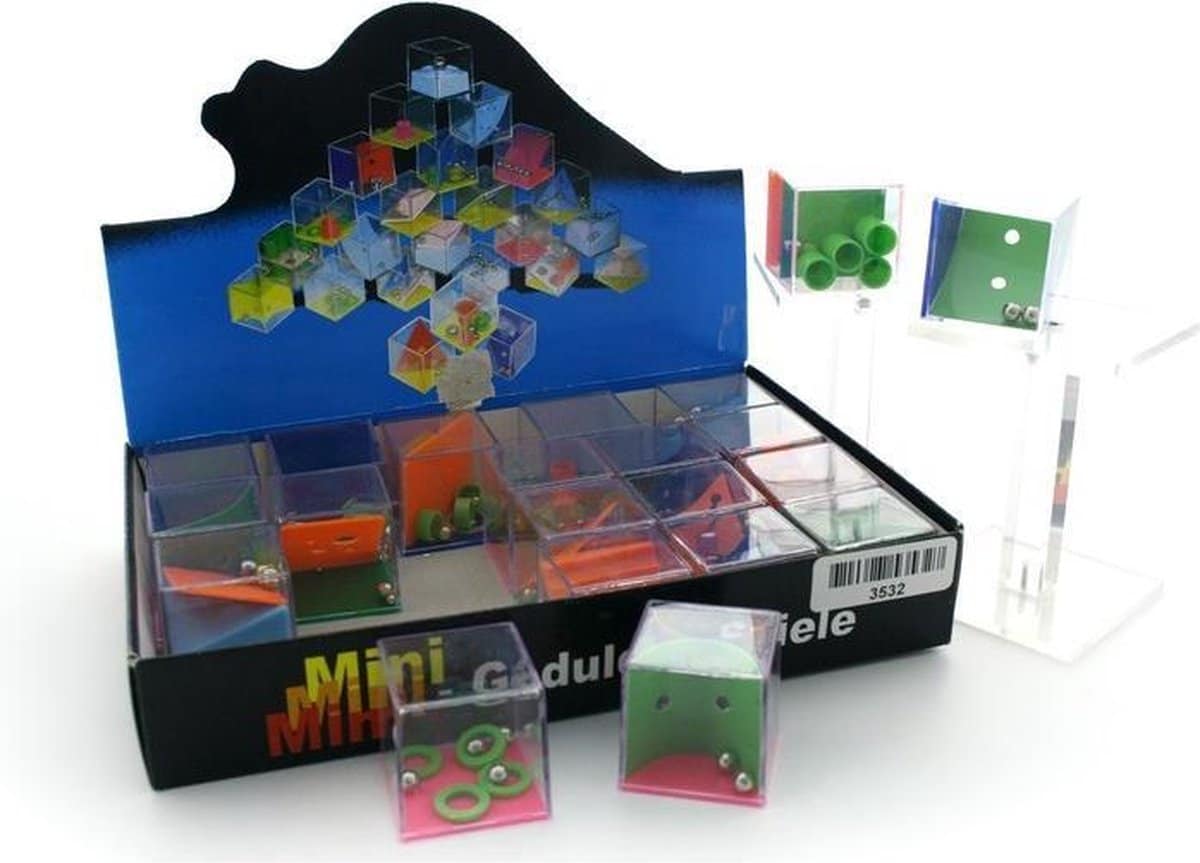 Bongers jouets jeux de patience 4x4x4 cm 12 assortis
