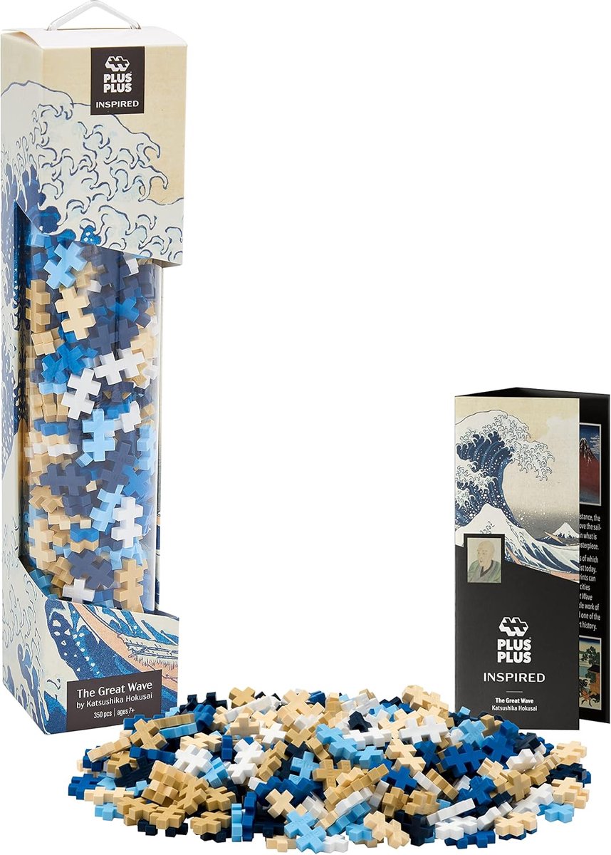 Ensemble de construction de 350 pièces inspiré de Hokusai the Wave - 4278 - oeuvre de jouets de construction - jouets de construction - ensemble avec blocs de construction - à partir de 7 ans