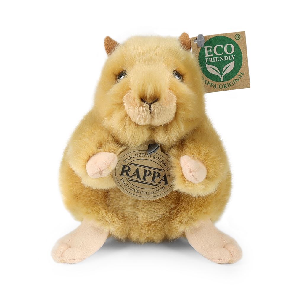 Hamster en peluche dorée 16 cm écologique