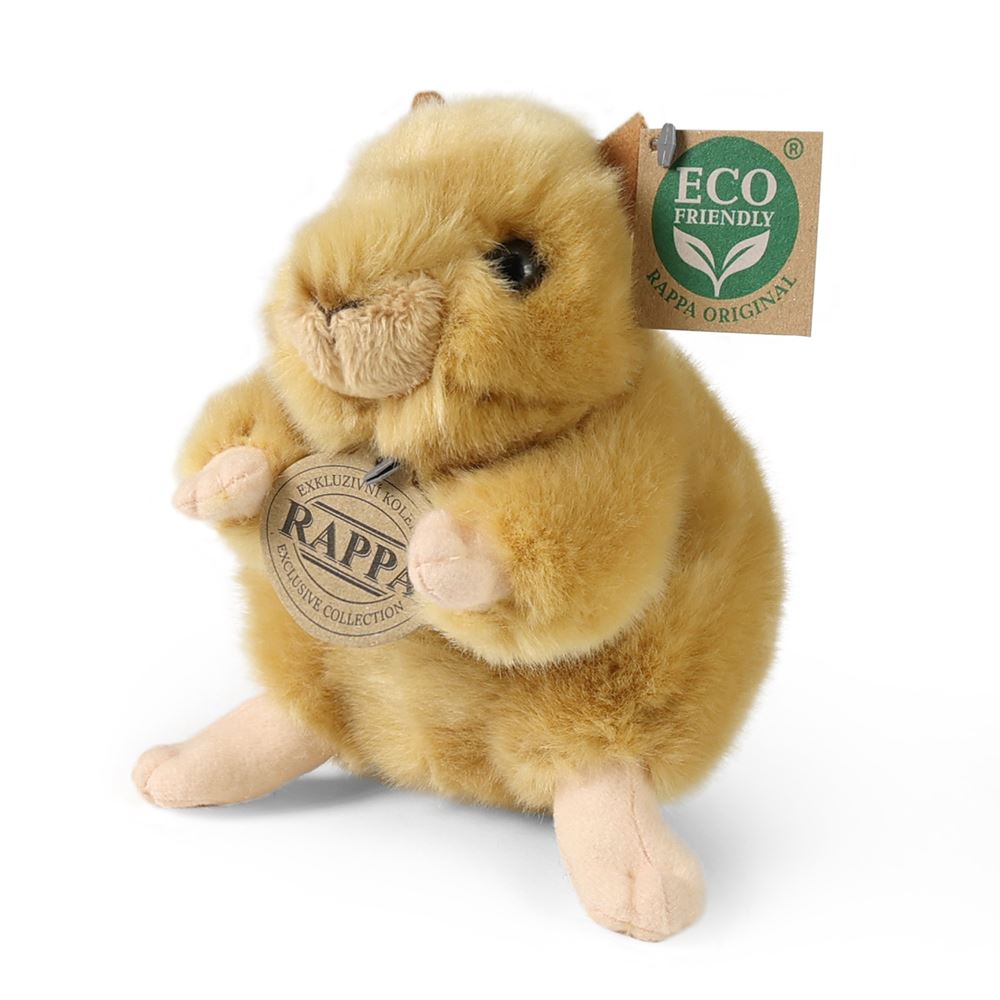 Hamster en peluche dorée 16 cm écologique