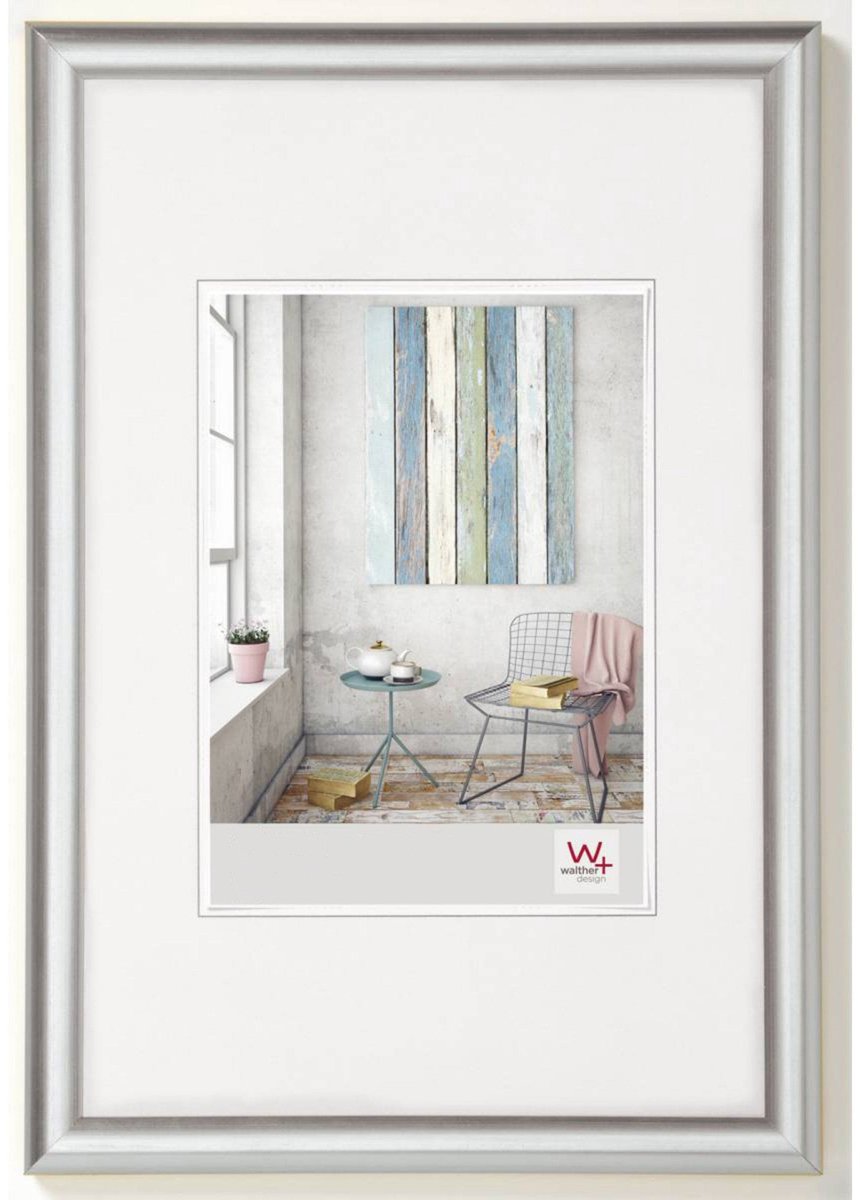 Walther trendystyle - cadre en plastique - format photo 20x30 cm - argent