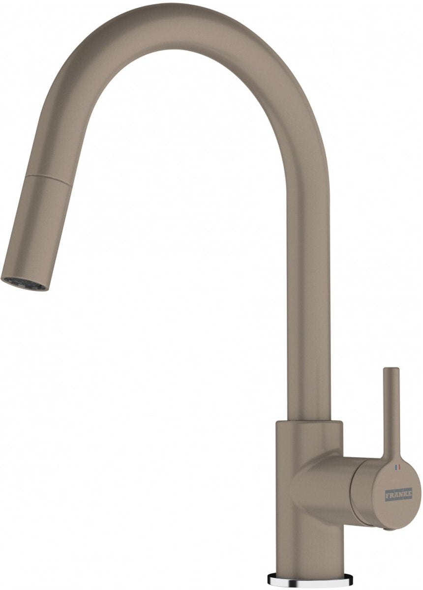 Franke Lina - robinet de cuisine FC 6051.424 avec douchette extractible, cachemire 115.0626.084