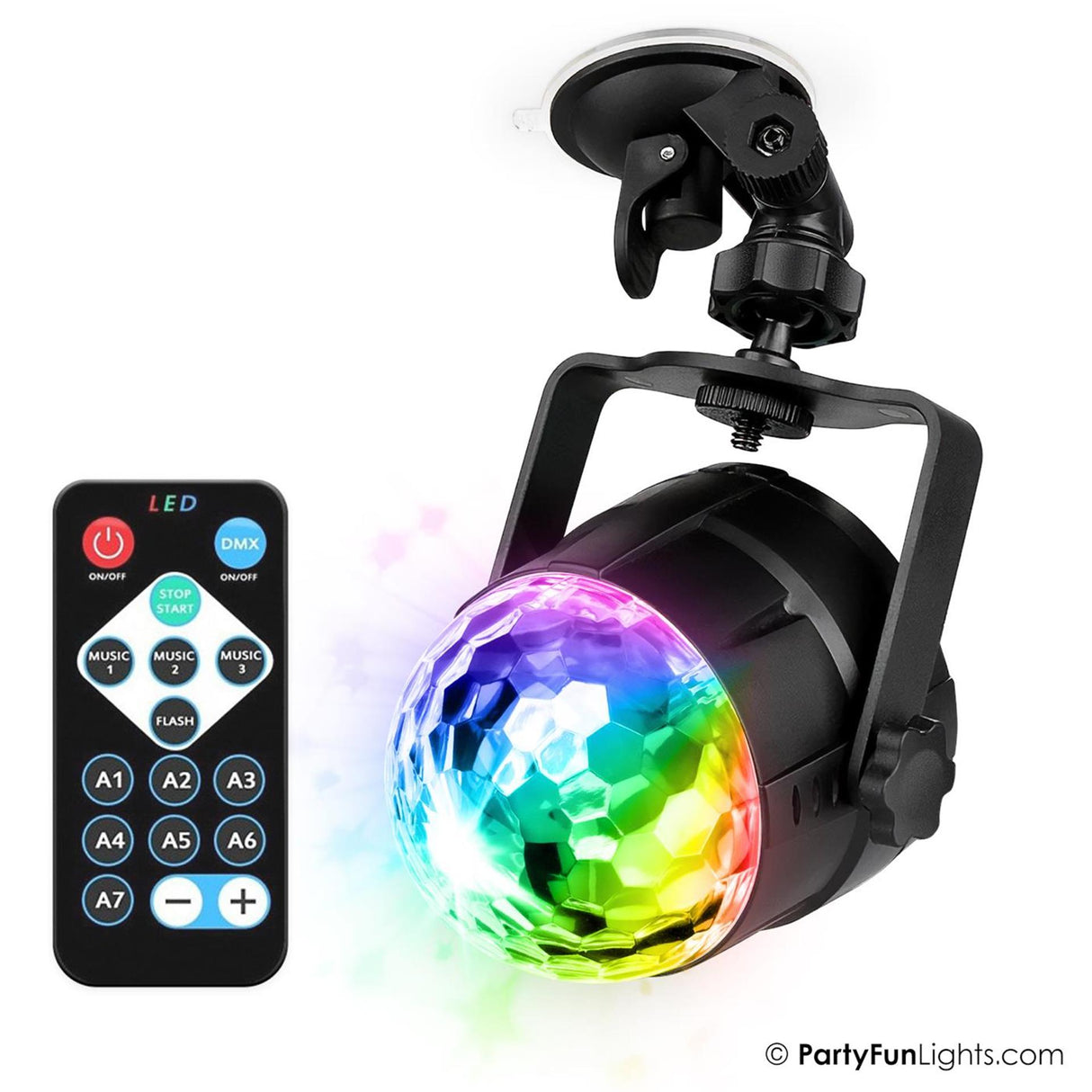 Lumières amusantes de fête, lumière disco, kaléidoscope led multi-cols