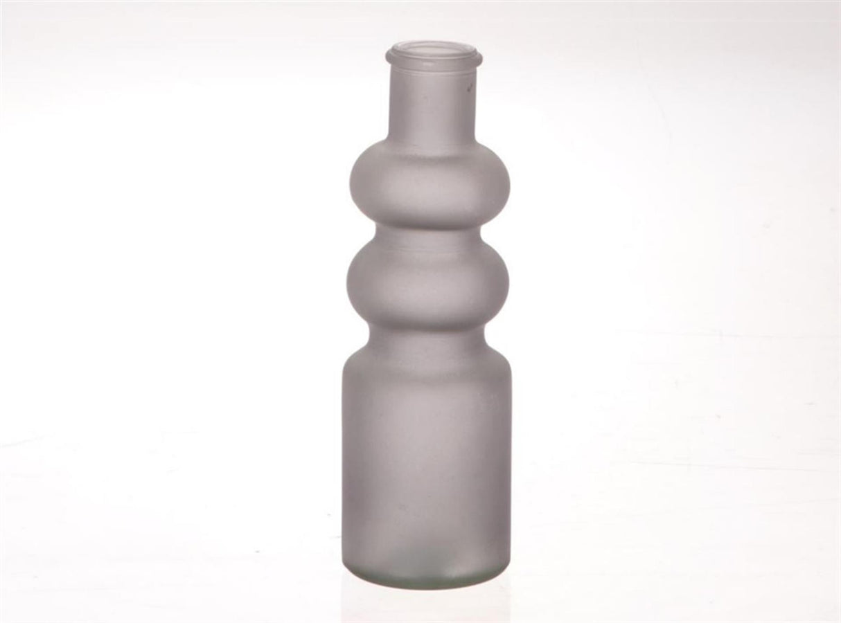 Hbx natural living vase gina ø7x22cm anthracite mat