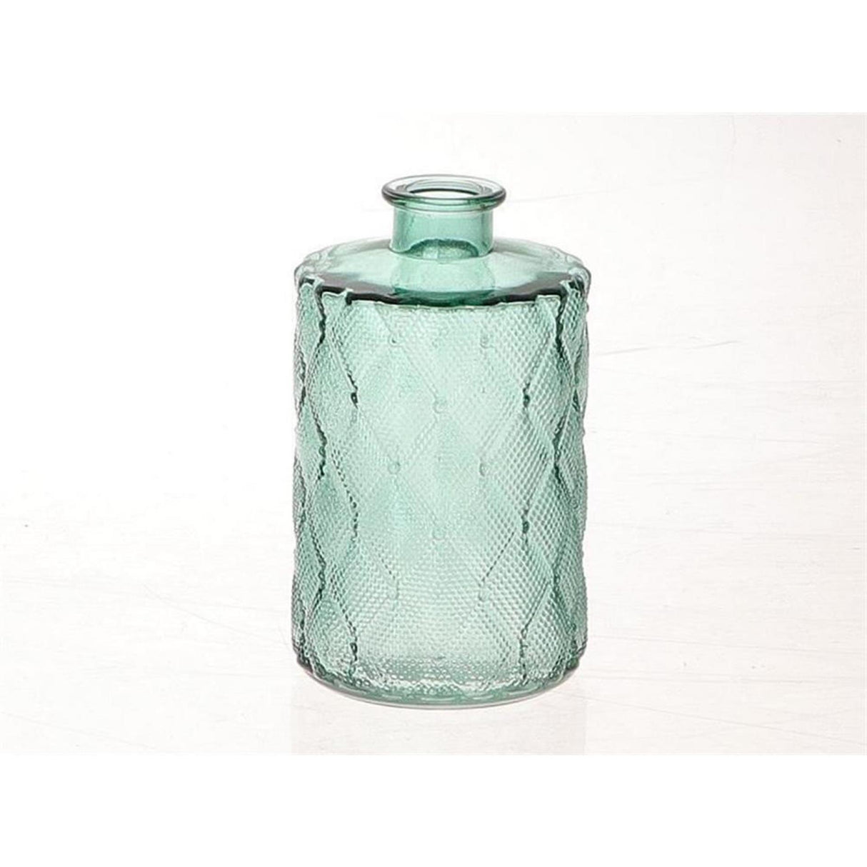Hbx natural living vase verre vinty ø9xh15cm vert