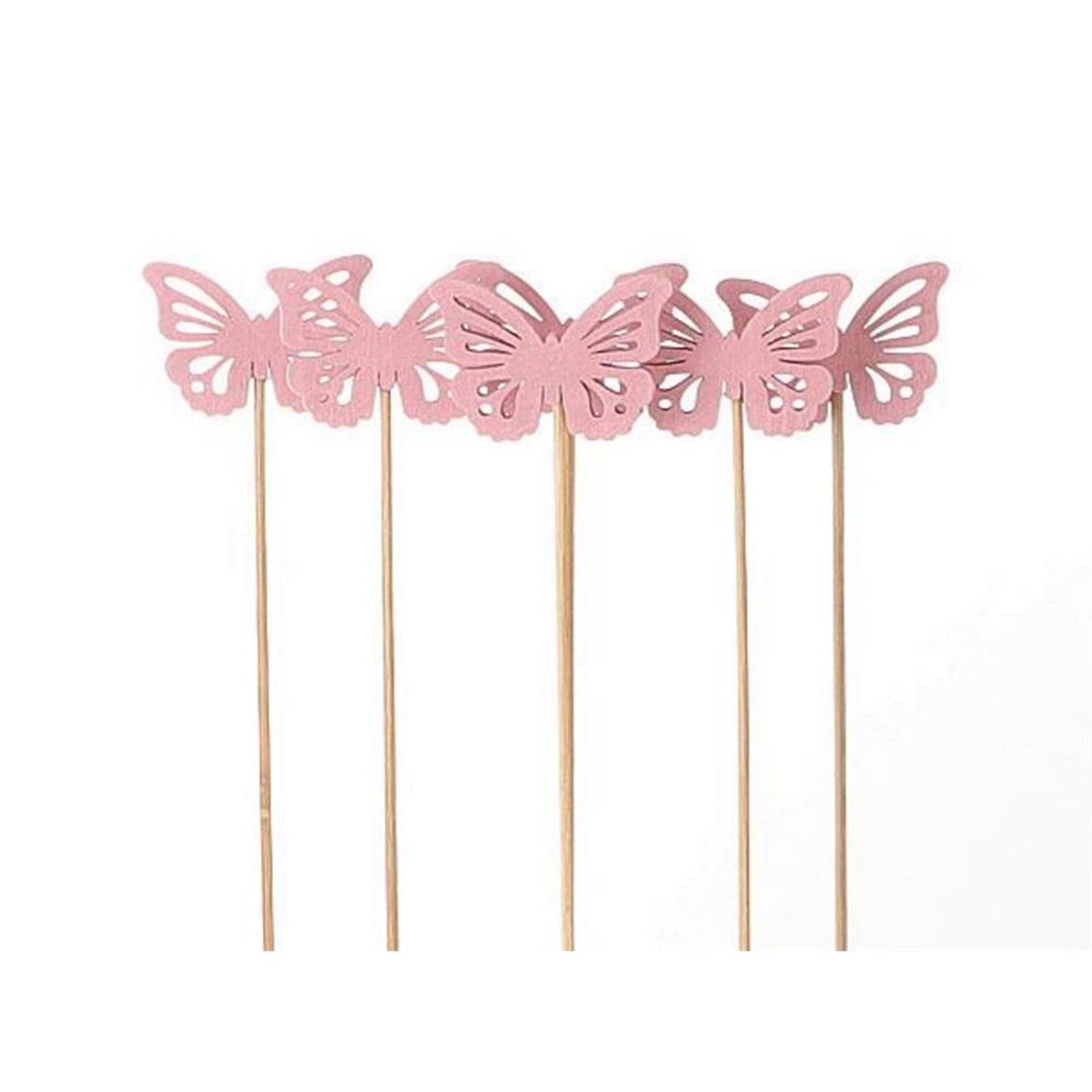 HBx bouchon de plante vivante naturelle papillon 6 pièces 50cm rose