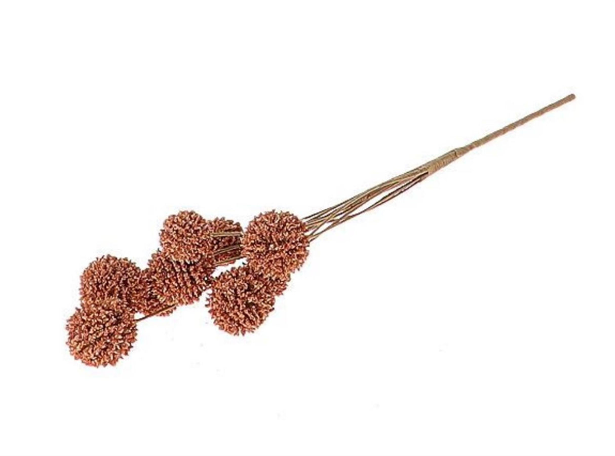 Hbx fleur artificielle vivante naturelle avec 10 bulbes l58cm marron