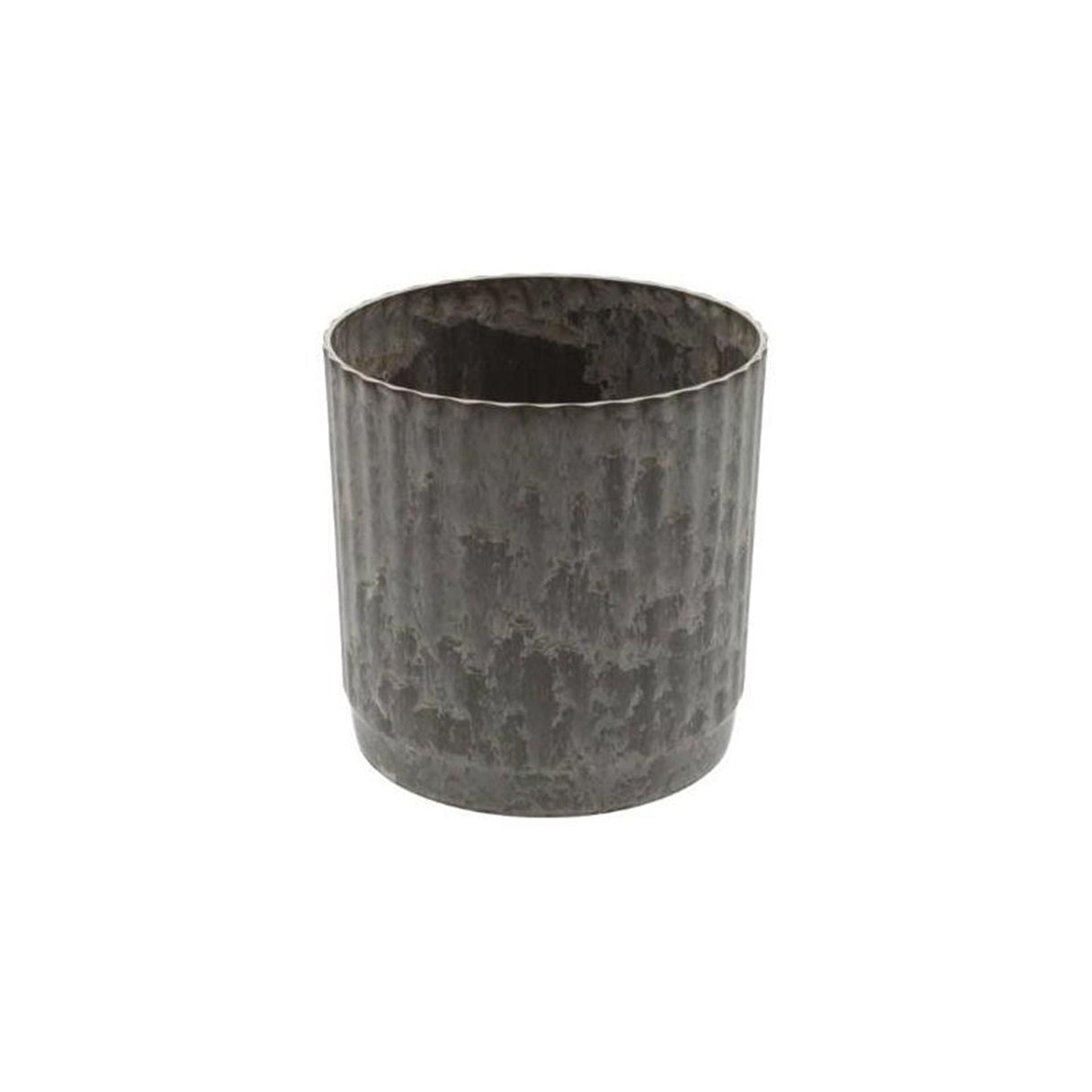 Hbx pot de fleurs naturel vivant mélamine nervurée dia17x18cm