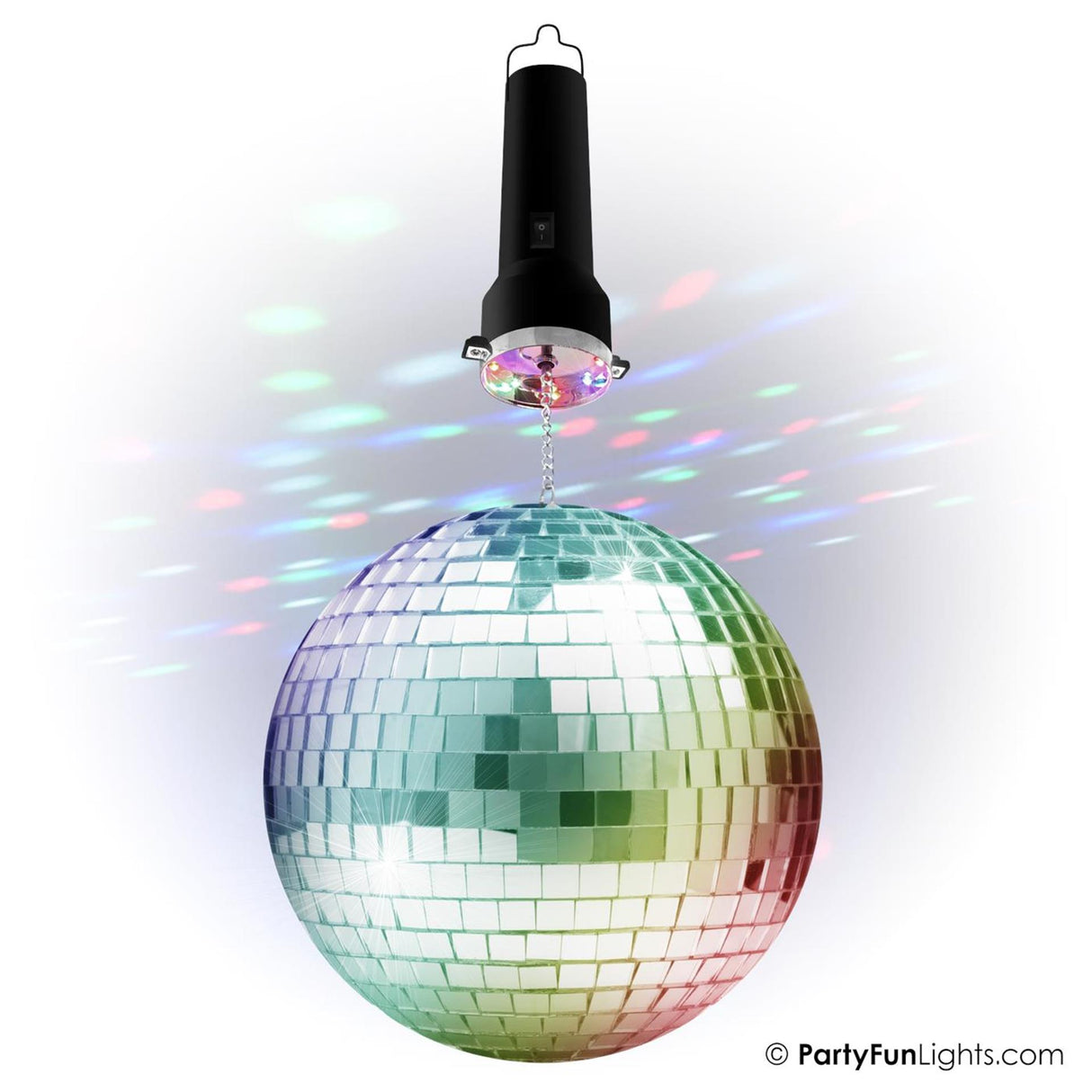 Lumières amusantes de fête boule disco 20cm led multicolore