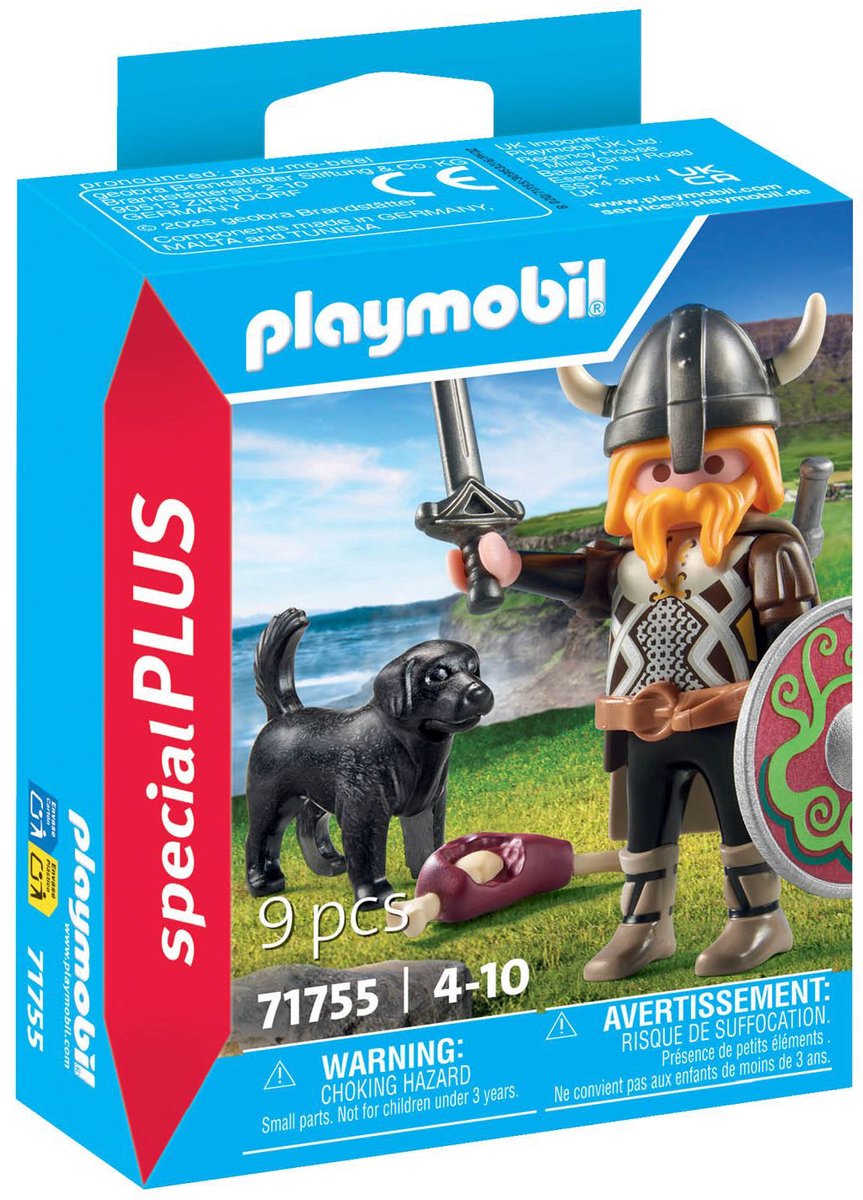Playmobil 71755 viking avec chien de garde | 2 pièces