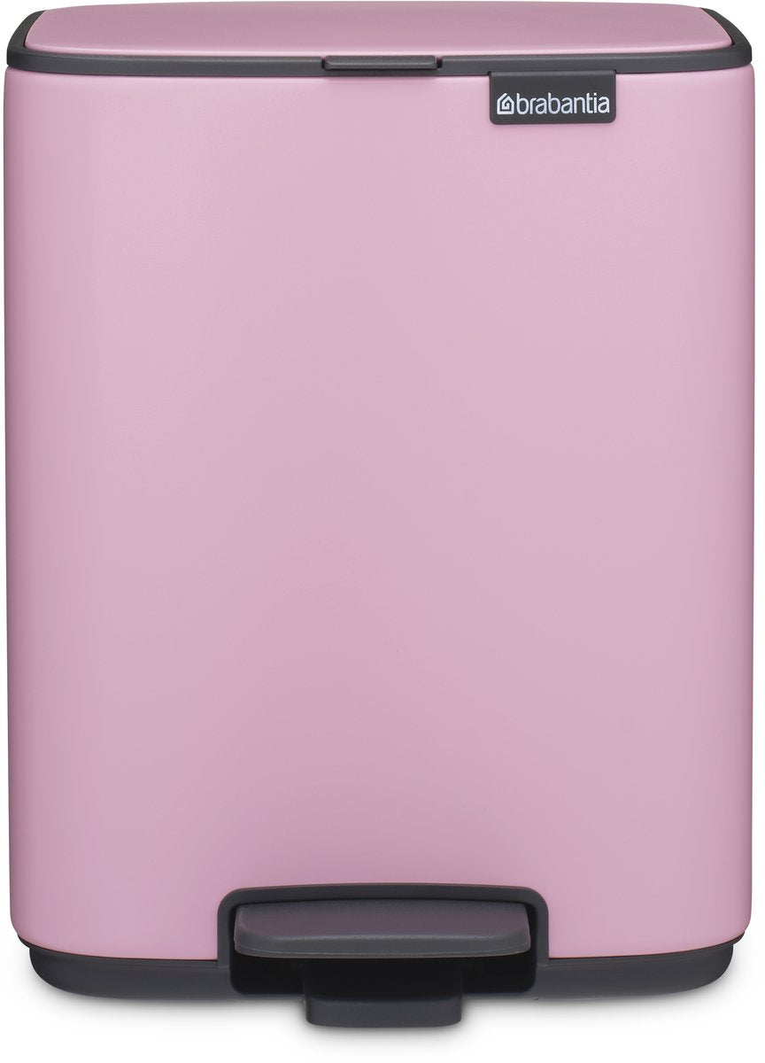 Poubelle à pédale Brabantia bo - 12 litres - rose lilas