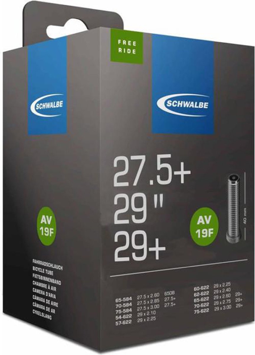 Chambre à air Schwalbe 19f pour 27,5+ 29 29+
