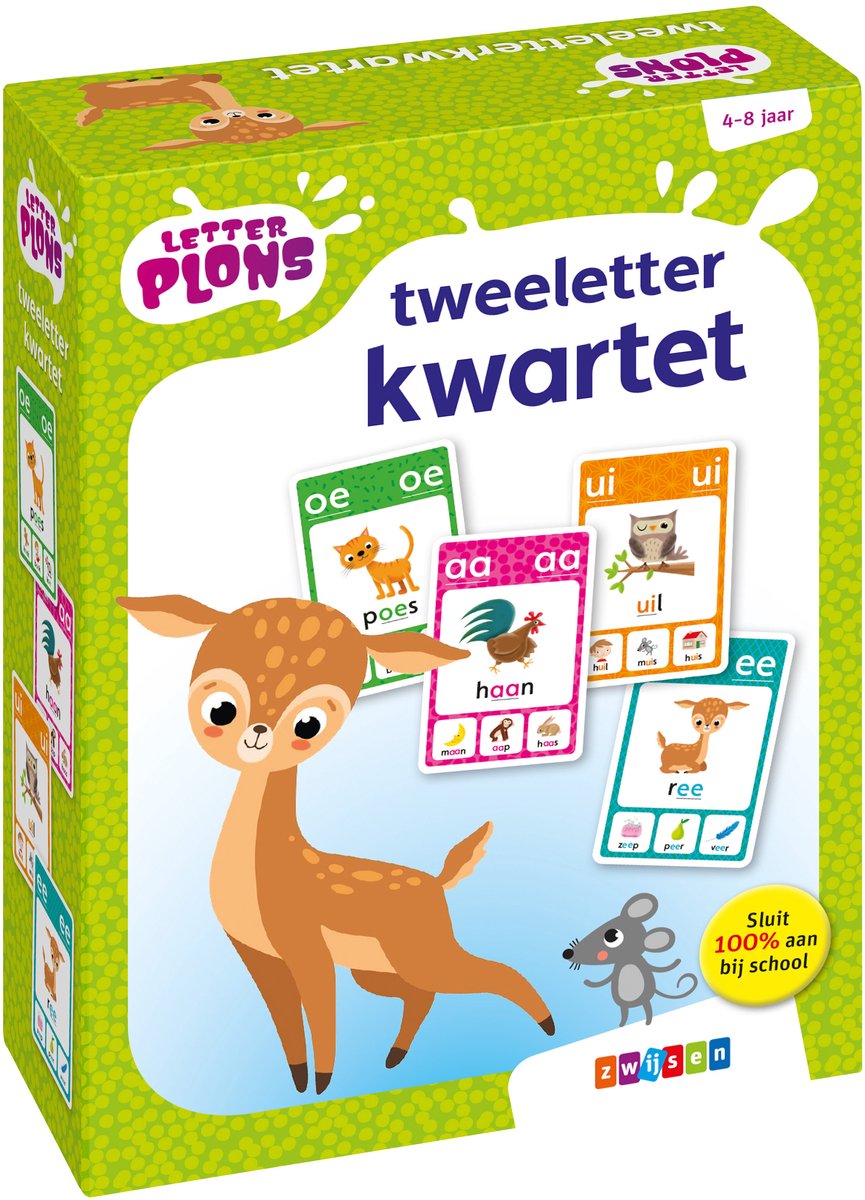 Quatuor de deux lettres Zwijsen Lettersplon