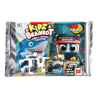 Cartes holographiques Kidz brainrot + tatouages | 15 pièces