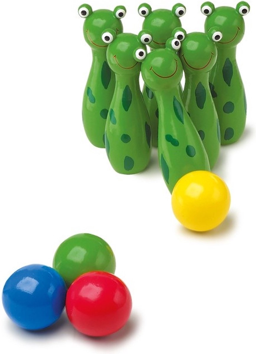 Small Foot - Game enveloppe des grenouilles en bois, 10dlg.