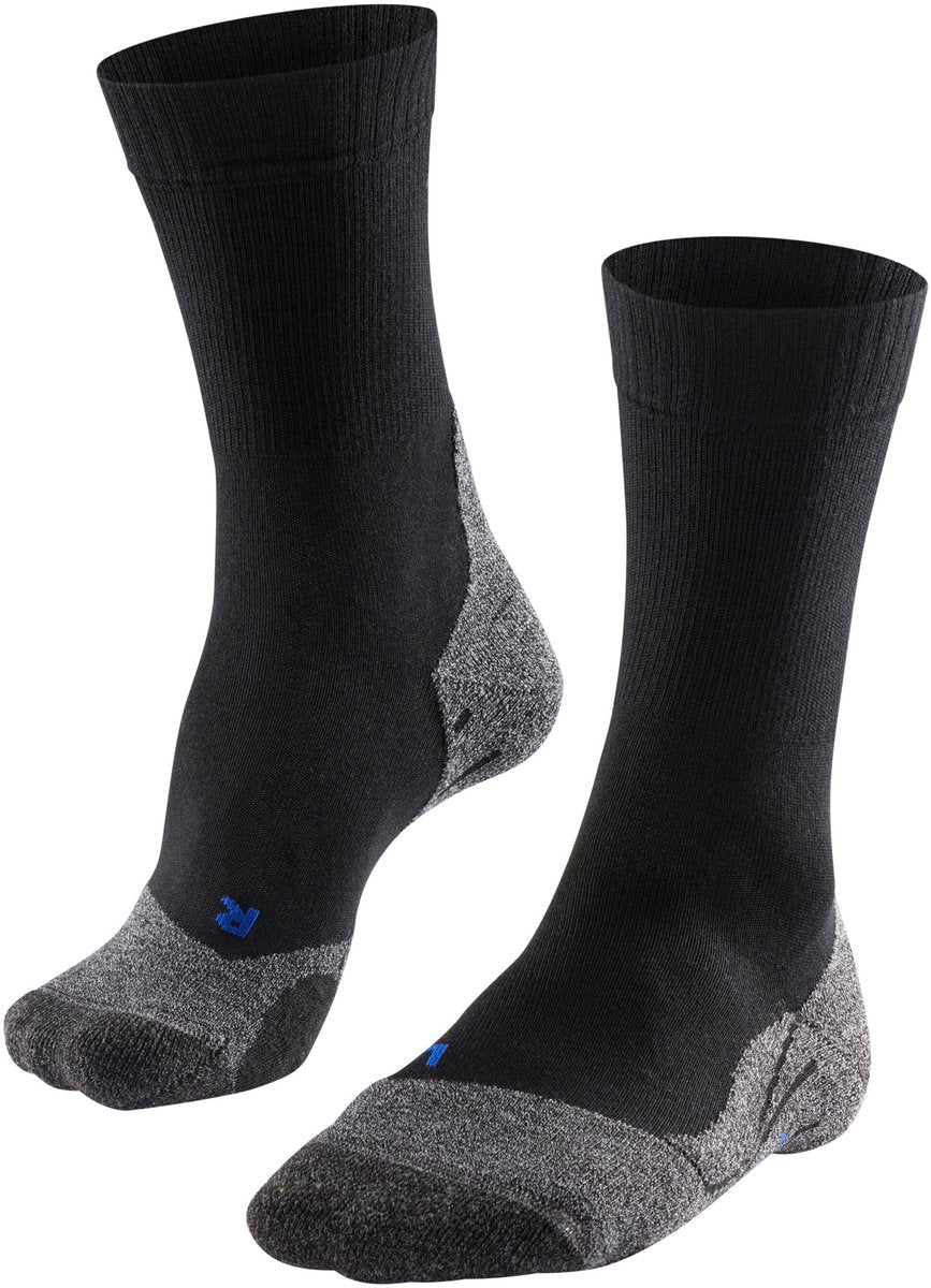 Falke tk2 cool anti-ampoules épais matériau fonctionnel lyocell chaussettes de marche femme noir - taille 37-38