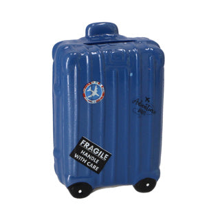 Valise tirelire 13,5x9x5 cm 3 assortis | 4 pièces