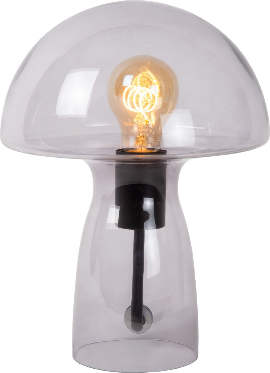 Lucide fungo - lampe de table - 1xe27 - fumé